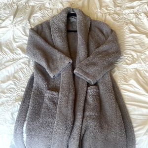 Barefoot Dreams cozy robe in pewter